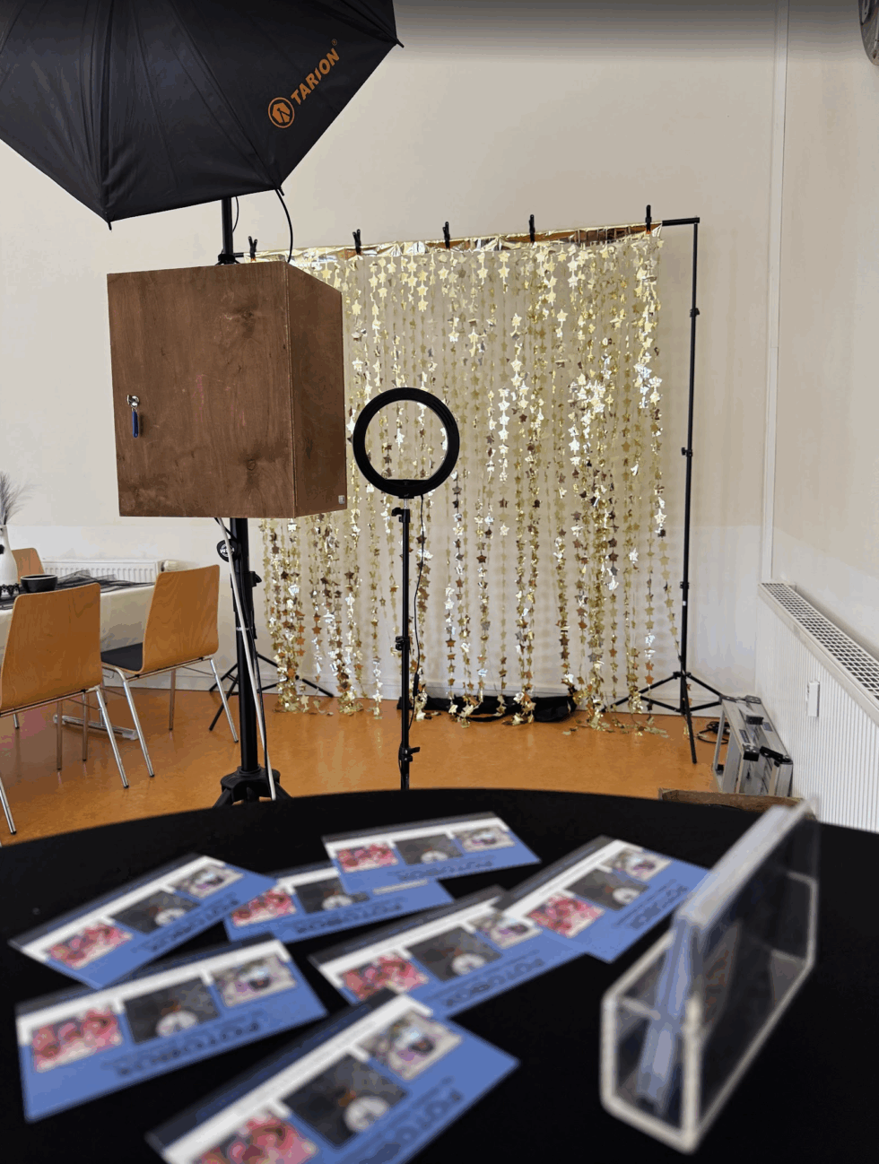 Fotobox Glitzerhintergrund Lindenhof